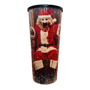 Terrifier 3 Art the Clown Santa Promo Collectible Theater Cup W/Lid Horror Movie